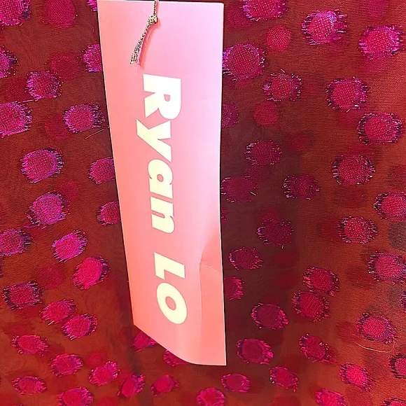 RYAN LO Silk Top Fuschia/ purple /pink S/M NWT - Picture 7 of 8